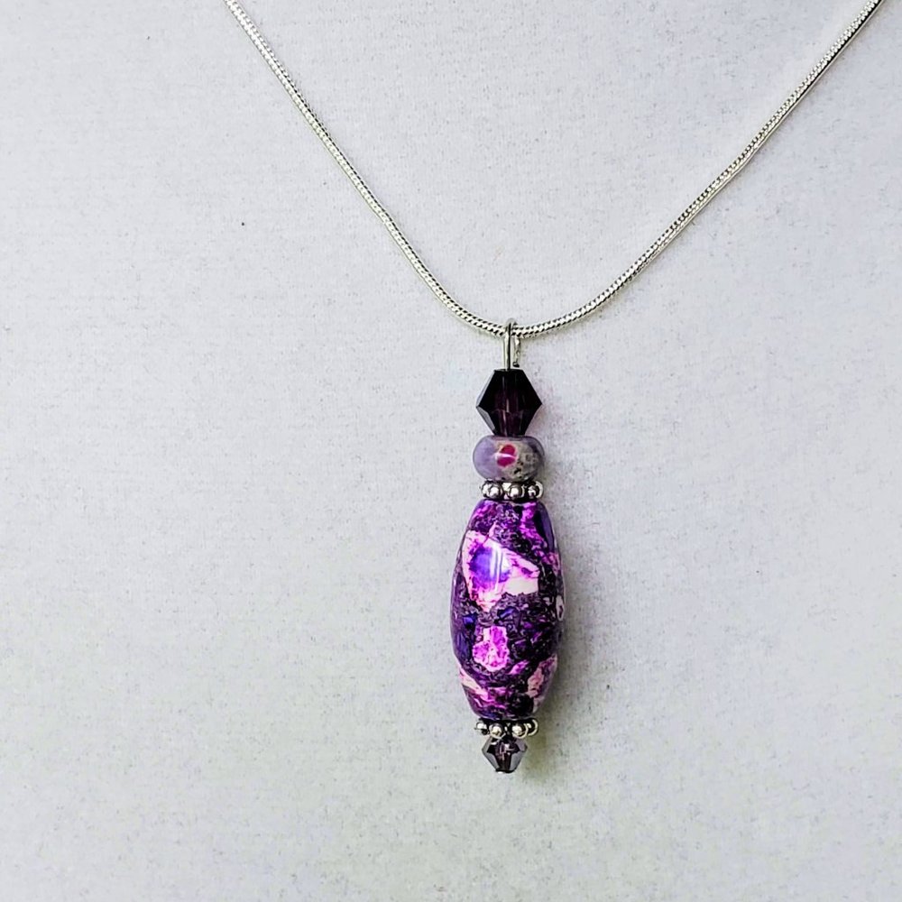 Artisan Sea Sediment Jasper  Pendent - Picture 5 of 5